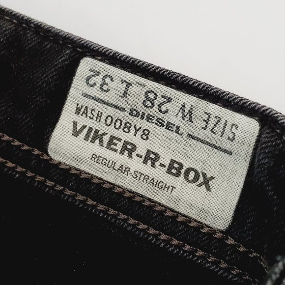 DIESEL Viker-R-Box Black Straight Jeans - Picture 9 of 9